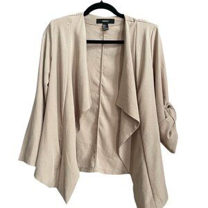 Forever 21 Women's Tan and Cream Jacket